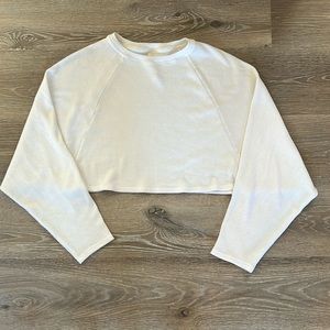 Babaton Waffle Crop Longsleeve Top